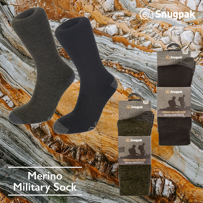 Mens Merino Wool Blend Military Work Boot Thick thermal Winter Socks 2.8  Tog UK